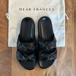 NEW Dear Frances Double Know Flat Sandal 39IT 8.5US